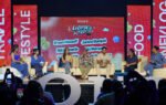 Sony executives, guests, and panelists share a group shot at Creator’s Fest 2025