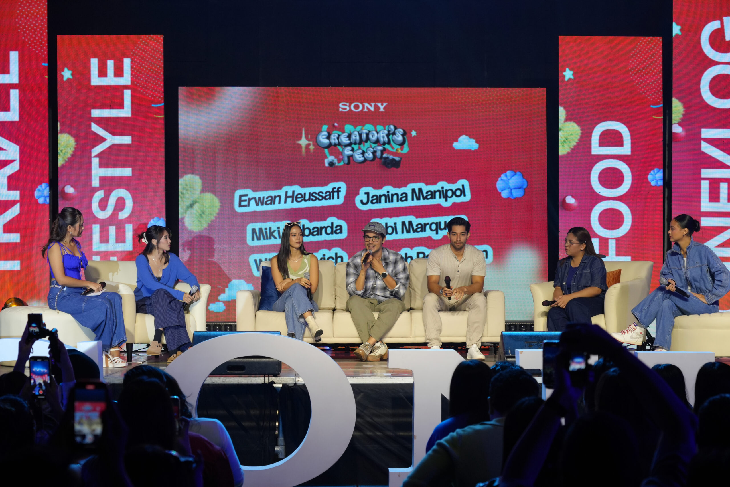 Sony executives, guests, and panelists share a group shot at Creator’s Fest 2025