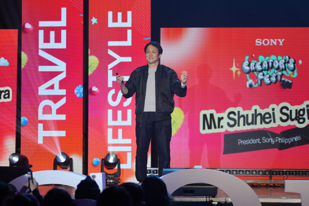 Mr. Shuhei Sugihara delivers his opening message to creators