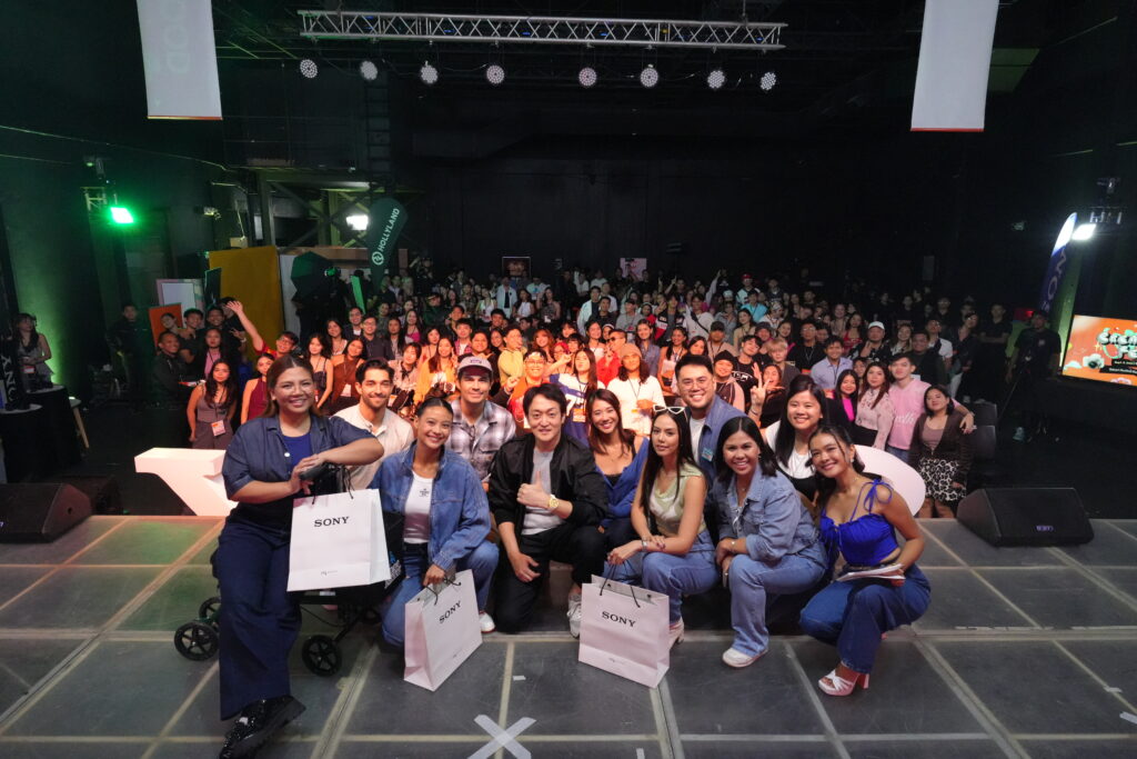 Sony executives, guests, and panelists share a group shot at Creator’s Fest 2025