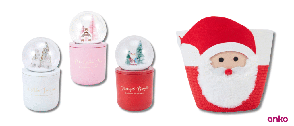 Globe candles and Santa Basket | Anko Philippines
