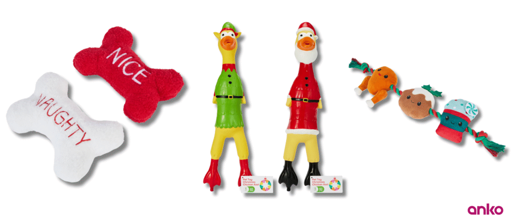 Plush Bone, Christmas Chicken Pet, and Food Rope Toys | Anko Philippines
