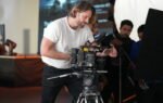Australian Cinematographer Liam Brennan setting up the BURANO for the set