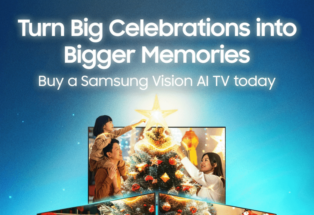 Samsung, the number 1 global TV and sound brand, makes holidays at home bigger and better this year with limited-time deals on its premium televisions and sound devices lineup.