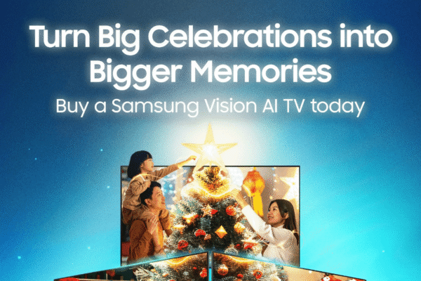 Samsung, the number 1 global TV and sound brand, makes holidays at home bigger and better this year with limited-time deals on its premium televisions and sound devices lineup.