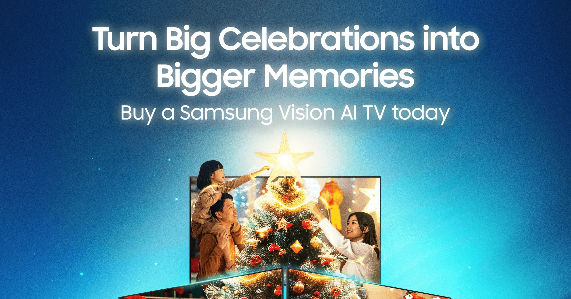 Samsung, the number 1 global TV and sound brand, makes holidays at home bigger and better this year with limited-time deals on its premium televisions and sound devices lineup.