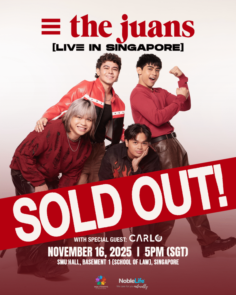 The Juans’ Singapore stop for their “TAWID” Album Tour sold out ahead of its November 16, 2025, 5 p.m. show at SMU Hall 1, proving that the bayanihan spirit of Filipinos thrives even far from home.