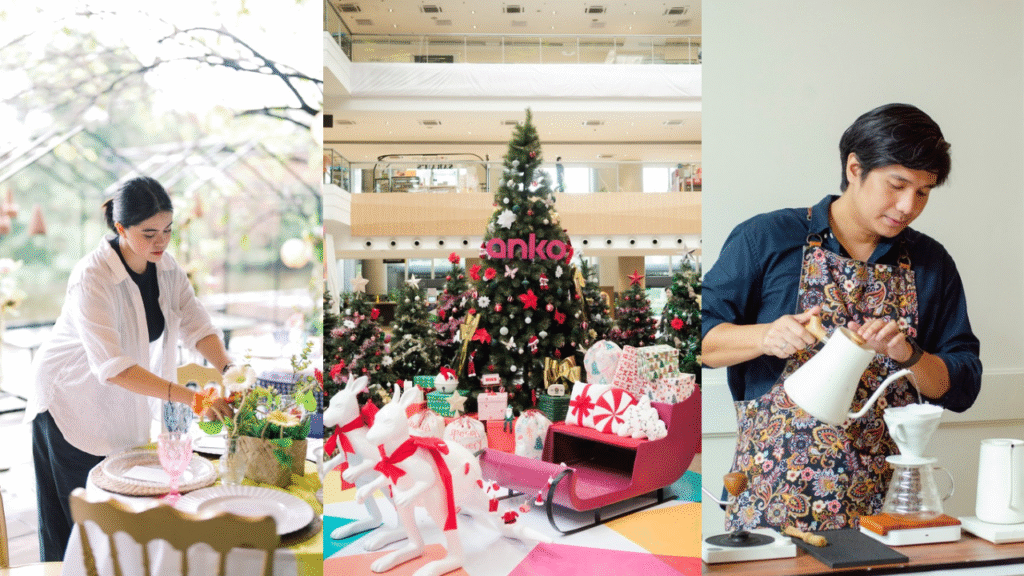 Event stylist Elena Flor Salazar of Likha by Elena and coffee expert John Tumulak of Arcana Coffee will lead back-to-back sessions at Anko TriNoma on December 6 and at Anko Alabang Town Center on December 7, both starting at 2:00 PM. Both workshops aim to give families practical, accessible ideas they can bring straight into their Christmas gatherings.
