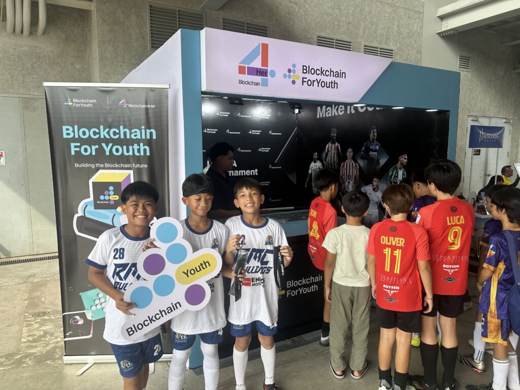 Bitget booth at La Liga Tournament 2025