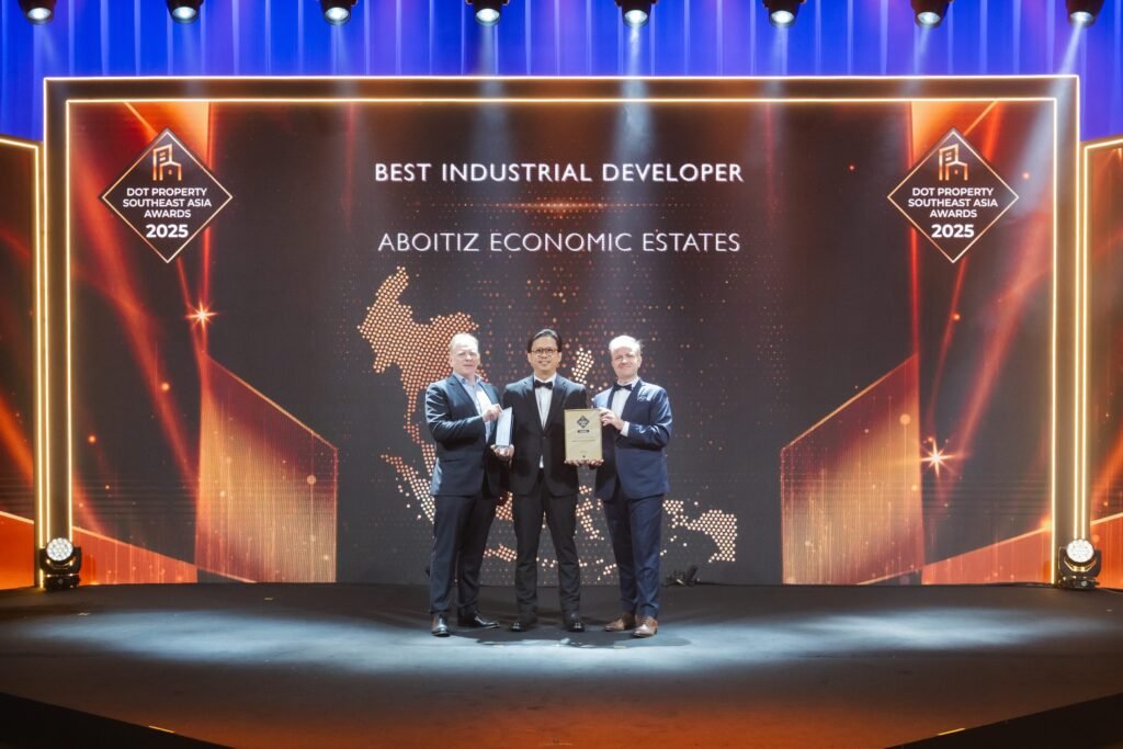 Aboitiz Economic Estates is recognised as Southeast Asia’s Best Industrial Developer at the 2025 Dot Property Southeast Asia Awards