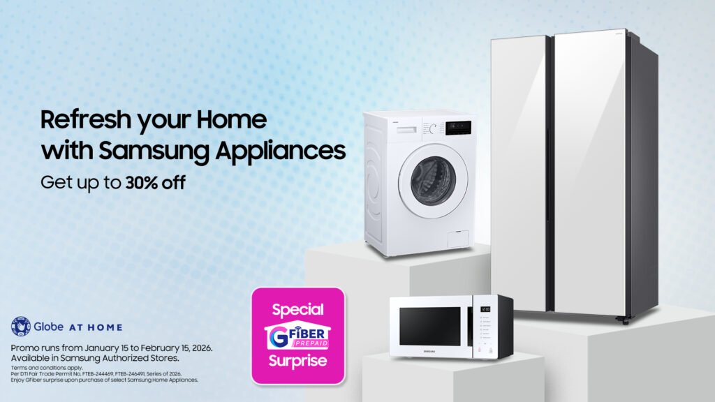 Samsung is helping Filipinos refresh their homes and routines with up to 30% off its premium home appliance lineup. Designed to look effortlessly clean and work intelligently in the background, these household essentials make everyday routines more efficient with lasting performance you can rely on for years.