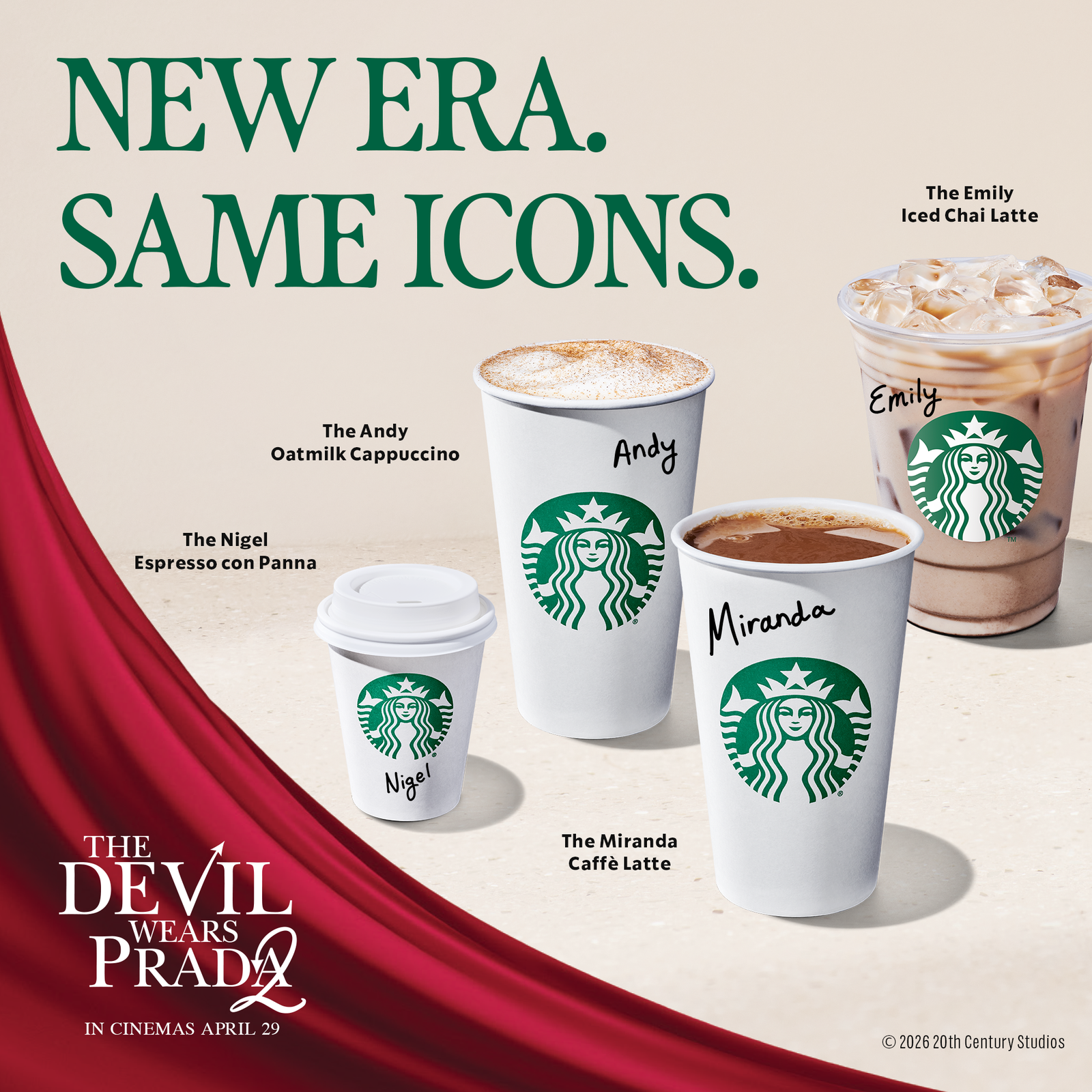 From Andy’s unforgettable coffee runs to the characters that shaped a generation, this collaboration celebrates both Starbucks and the film’s long loved place in culture.