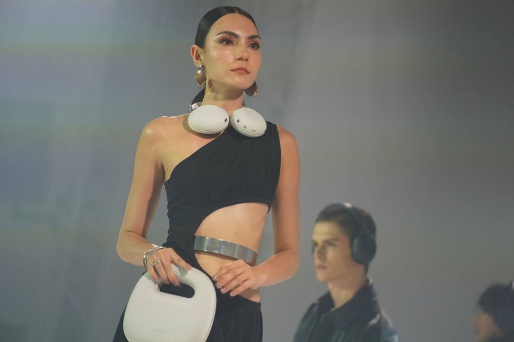 Following the reveal, guests experienced a powerful performance by A-Team, together with a fashion showcase that highlighted the headphone’s luxury design styled by Gian Romano, known for his edgy, avant-garde approach to couture. 